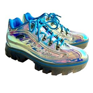 Lugz Vintage Frames Corey Shapiro Holographic Sneakers size 7.5 Womens
